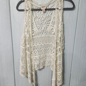 Mossimo Supply Co. Ivory Lace Women's Blouse